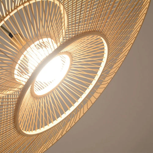 suspension en bambou style chinois moderne pour restaurants et cuisines