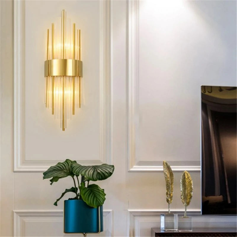 applique murale moderne led en cristal design élégant pour intérieur - vue 5 sur 23