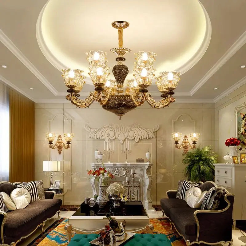 lustre en cristal de luxe pour une ambiance minimaliste - vue 3 sur 16