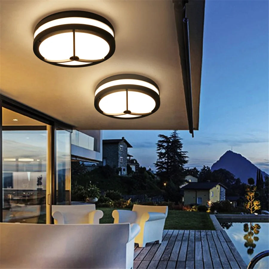 plafonnier extérieur étanche pour jardin balcon couloir et porche - vue 5 sur 10