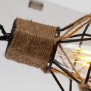 Handmade retro loft hemp rope pendant light