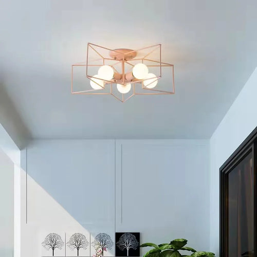 Modern minimalist decorative five-pointed star ceiling light - vue 3 sur 11