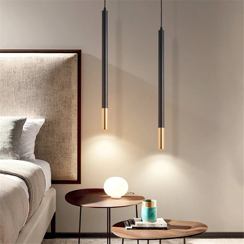 lampe de chevet suspendue led lustre unique décoration intérieure - vue 3 sur 10