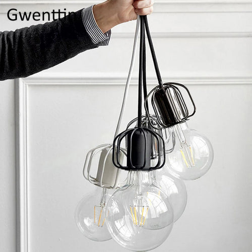 Minimalist nordic iron pendant light for interiors - vue 10 sur 12