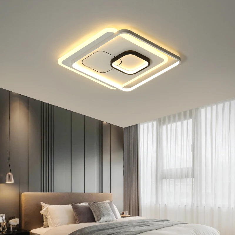 plafonniers led élégants pour décoration intérieure d'hôtel - vue 6 sur 11