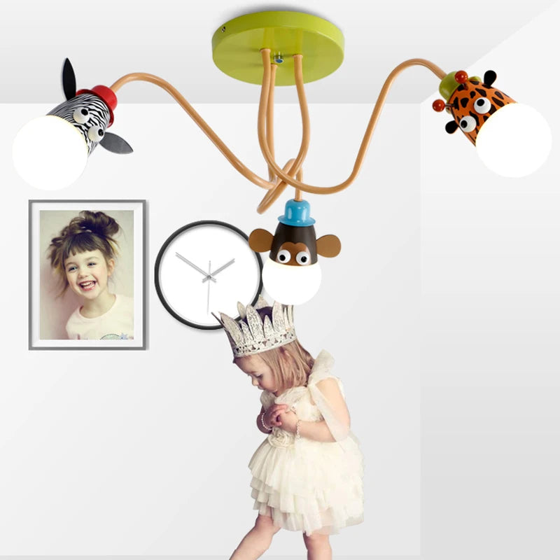lustre animal pour chambre enfant et salle à manger - vue 7 sur 9