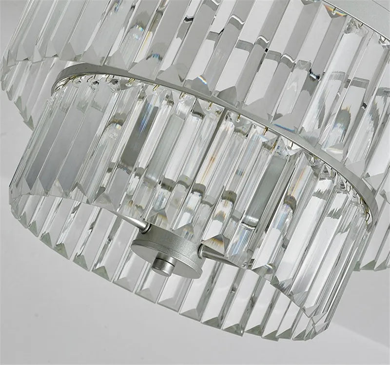 Modern luxury minimalist crystal ceiling light with creative elegant design - vue 5 sur 6