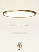 Modern minimalist decorative copper ceiling light