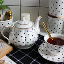 Service a the anglais porcelaine motifs peints main
