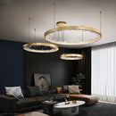 lustre design en cristal lumineux pour décoration moderne intérieure