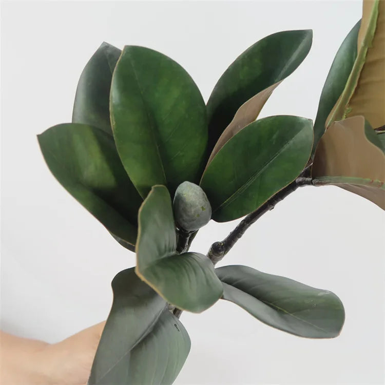 branche de magnolia artificiel grande taille pour décoration intérieure - vue 5 sur 6