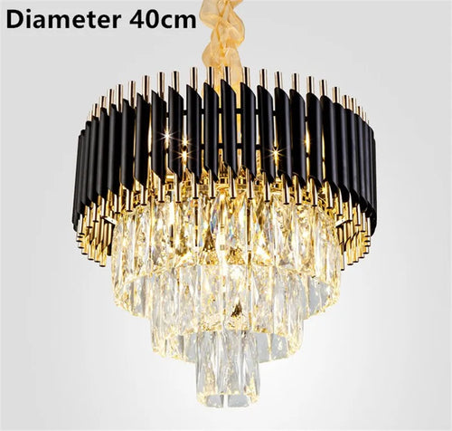 lustre moderne en cristal suspendu pour intérieur élégant - vue 9 sur 9