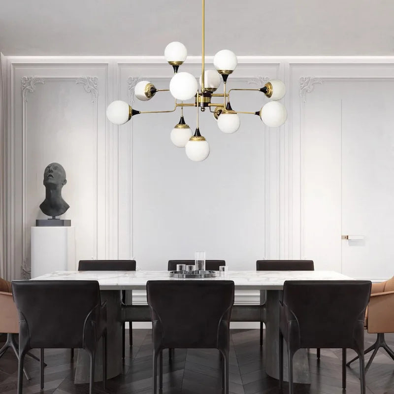 lustre stilnovo design créatif style postmoderne haricot magique - vue 4 sur 7