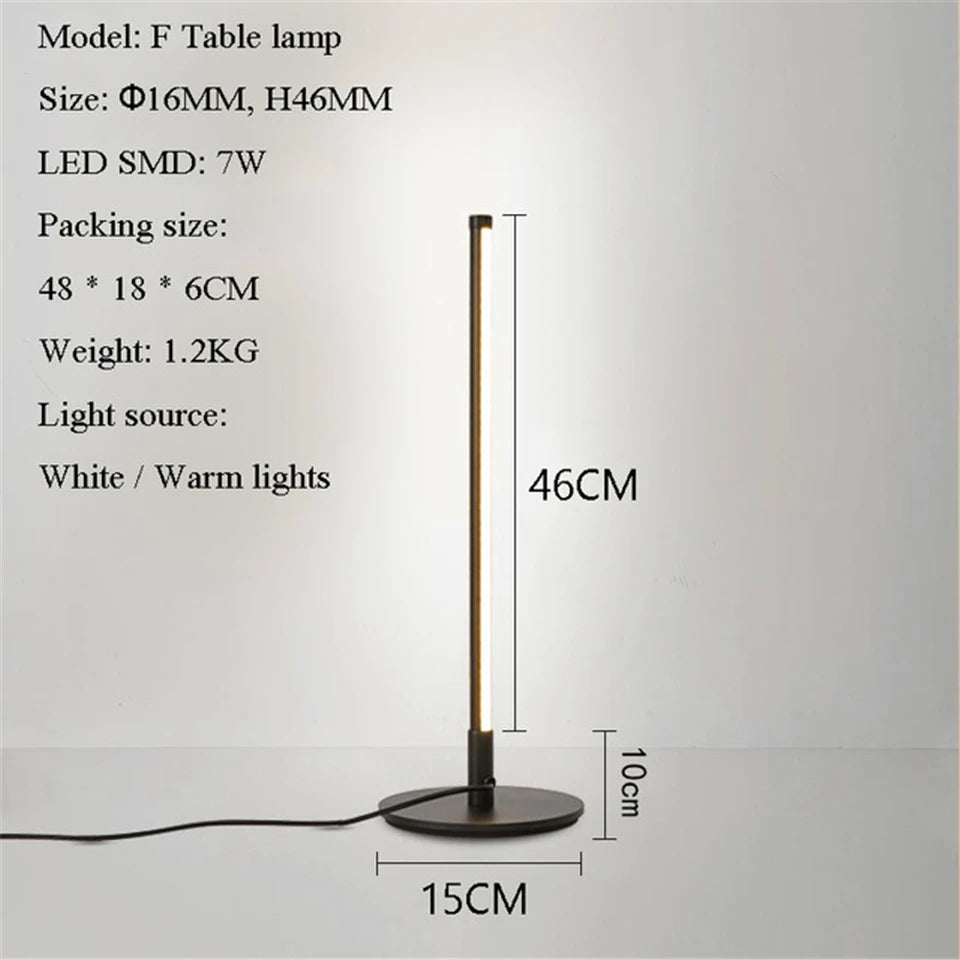 Lampadaire LED moderne salon minimaliste - vue 8 sur 8