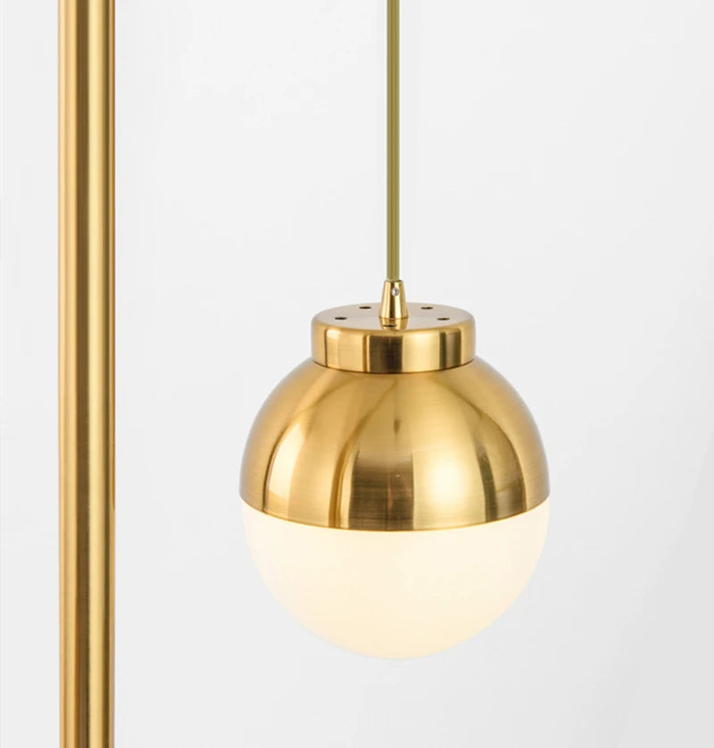 lampadaire en verre design nordique décoratif pour intérieur moderne - vue 8 sur 7