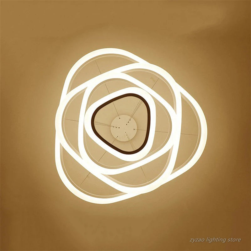 suspension moderne à LED en acrylique pour intérieur élégant - vue 7 sur 11