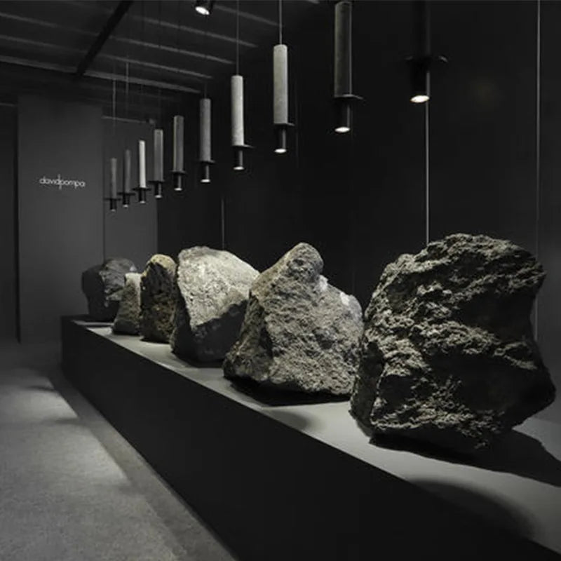suspension créative en béton rétro pour café et restaurant - vue 6 sur 7