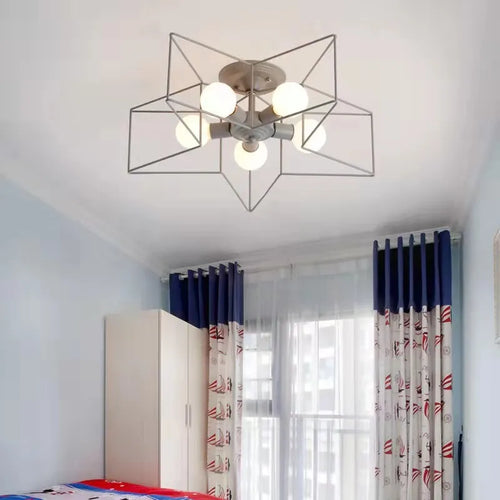 Modern minimalist decorative five-pointed star ceiling light - vue 5 sur 11