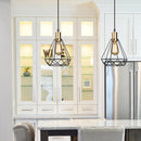 suspension lampe vintage industriel cage fer art diamant