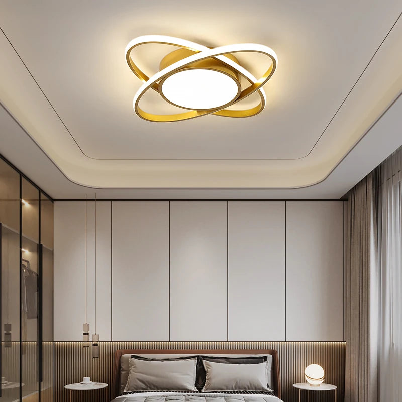 lustres led modernes pour intérieur entrée maison - vue 6 sur 10