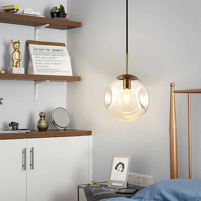 suspension vintage loft led pour luminaire - vue 6 sur 8