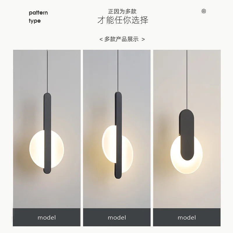 suspension moderne à led pour décoration intérieure élégante