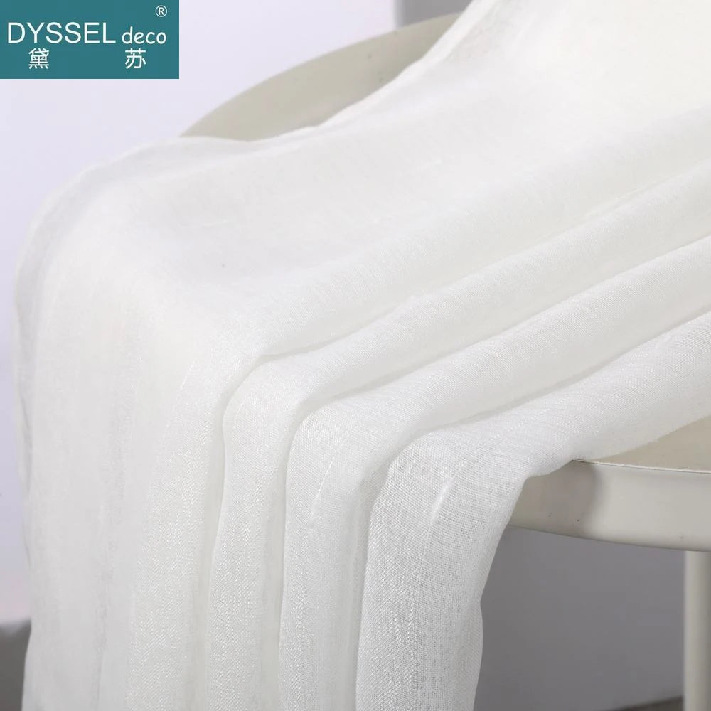 Voilage rayé style européen pour salon chambre cuisine - vue 5 sur 8
