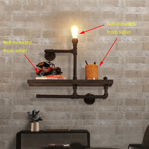 applique murale industrielle vintage en tuyau d'eau style loft
