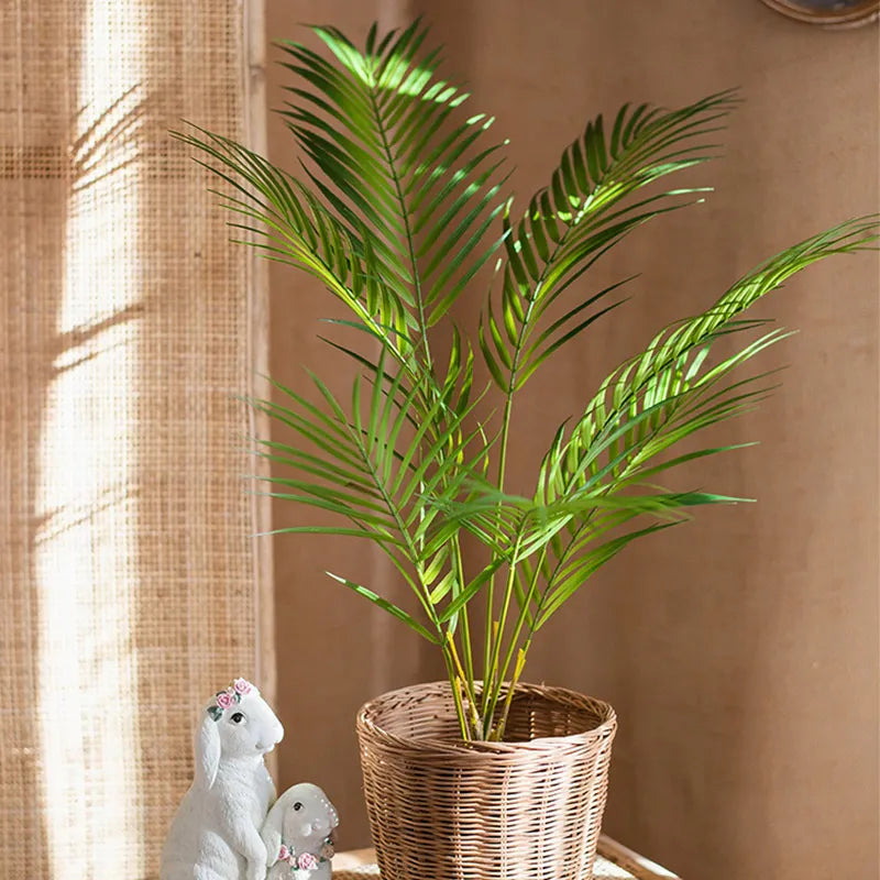 plantes tropicales palmier artificiel branches en plastique réalistes - vue 5 sur 12