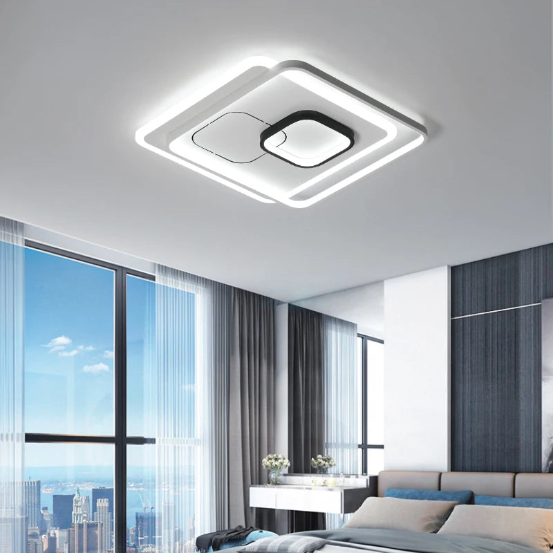 plafonniers led élégants pour décoration intérieure d'hôtel - vue 5 sur 11