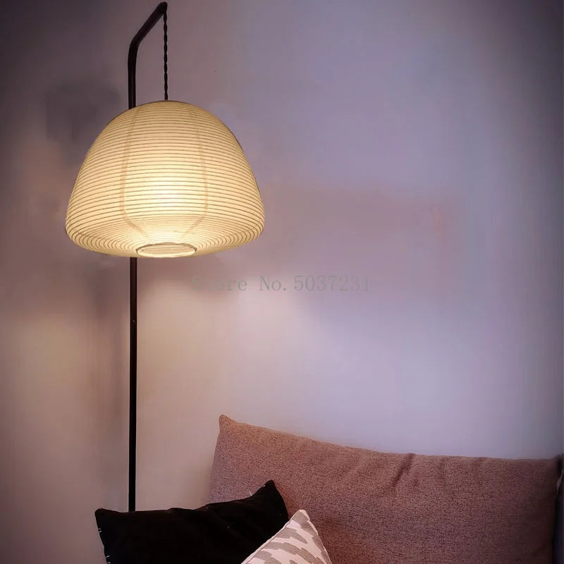 lampe suspendue nordique en papier fait à la main design créatif led - vue 3 sur 5