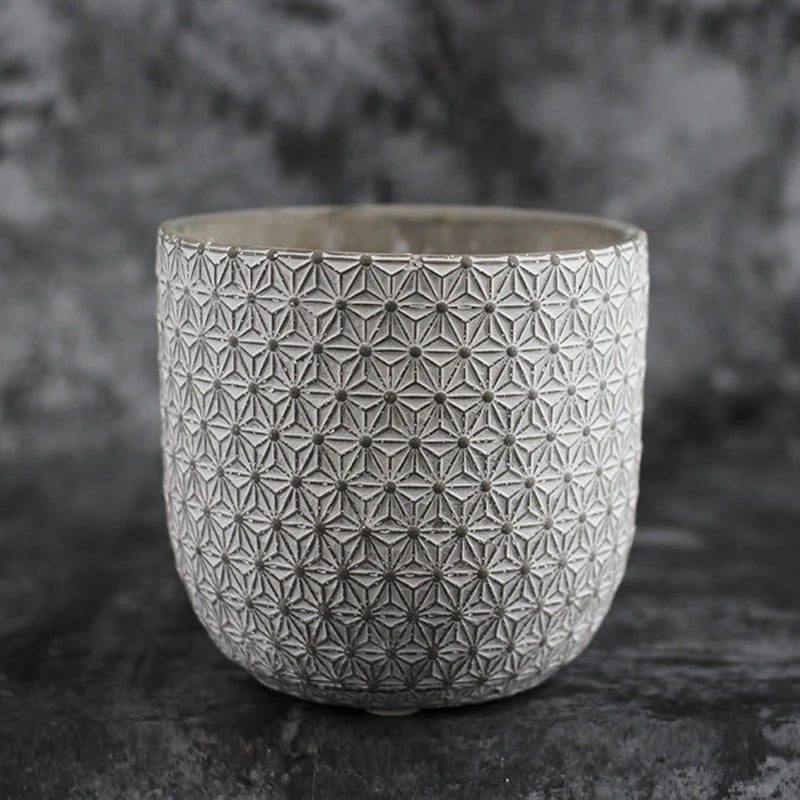 moule en silicone pour pot de fleurs en béton artisanat jardinage - vue 6 sur 7