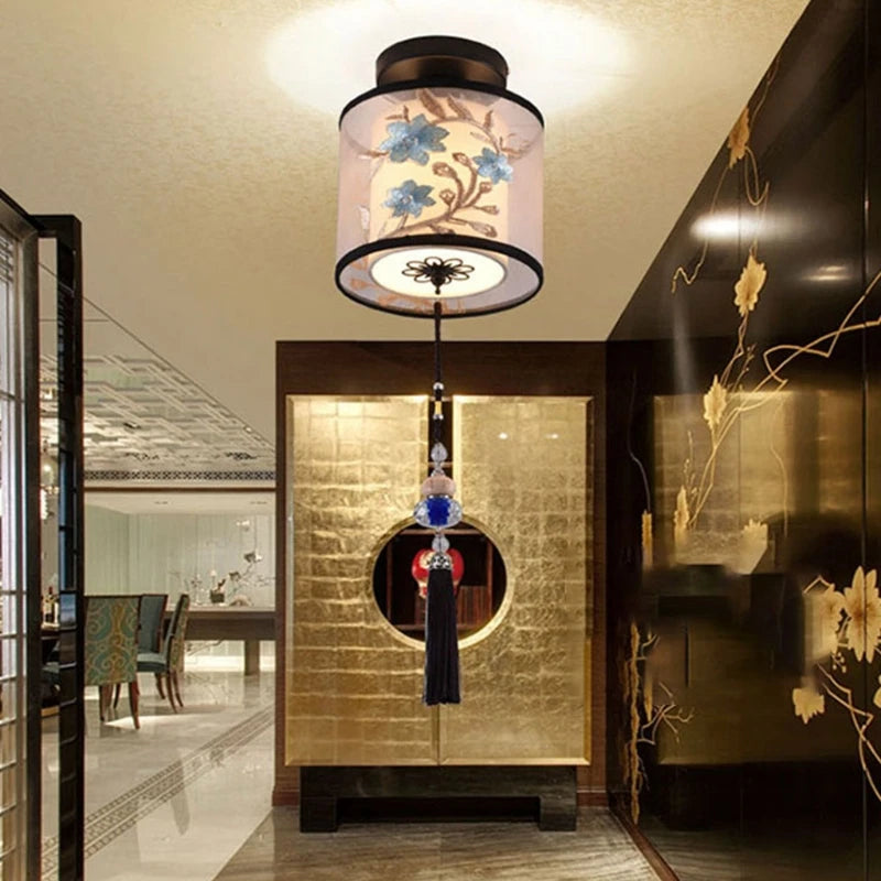 Plafonnier Led suspendu classique et Vintage chinois - vue 7 sur 10