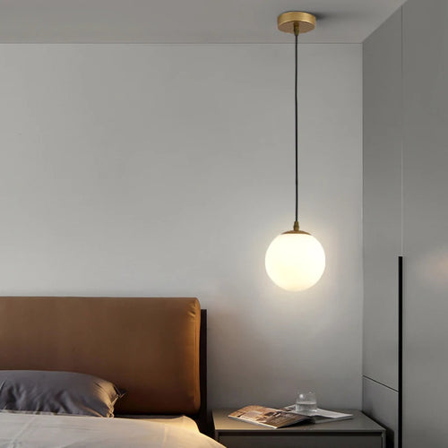 suspension de luxe nordique boule de verre décorative - vue 4 sur 10