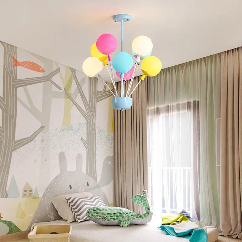 Lustre enfant en forme de ballon - vue 5 sur 9