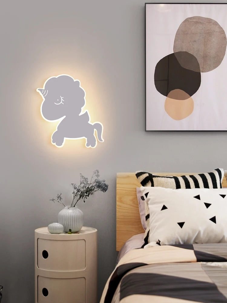 applique murale dessin animé animaux fer pour enfant cadeau anniversaire - vue 7 sur 12