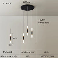 suspension moderne en métal style minimaliste pour intérieur élégant