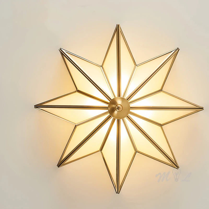 plafonnier nordique en cuivre pour décoration intérieure élégante - vue 4 sur 7