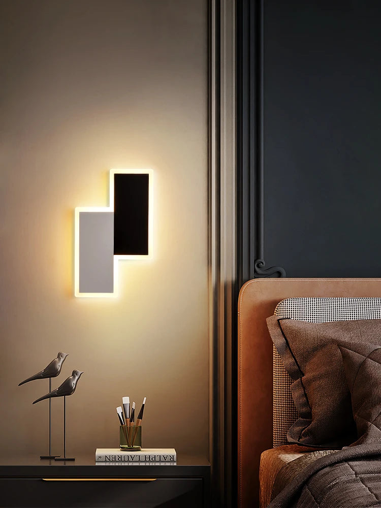 applique murale led moderne simple art décoratif luminaire - vue 5 sur 10