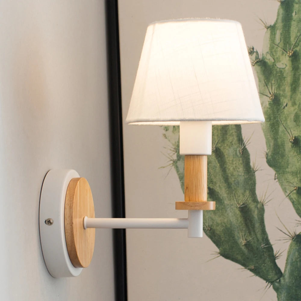 applique murale en bois nordique tête de direction led - vue 4 sur 8