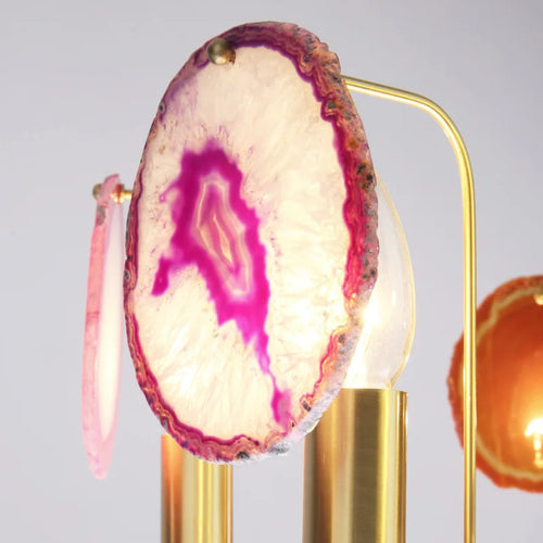 Modern agate pendant light nordic design for interior decor - vue 4 sur 15