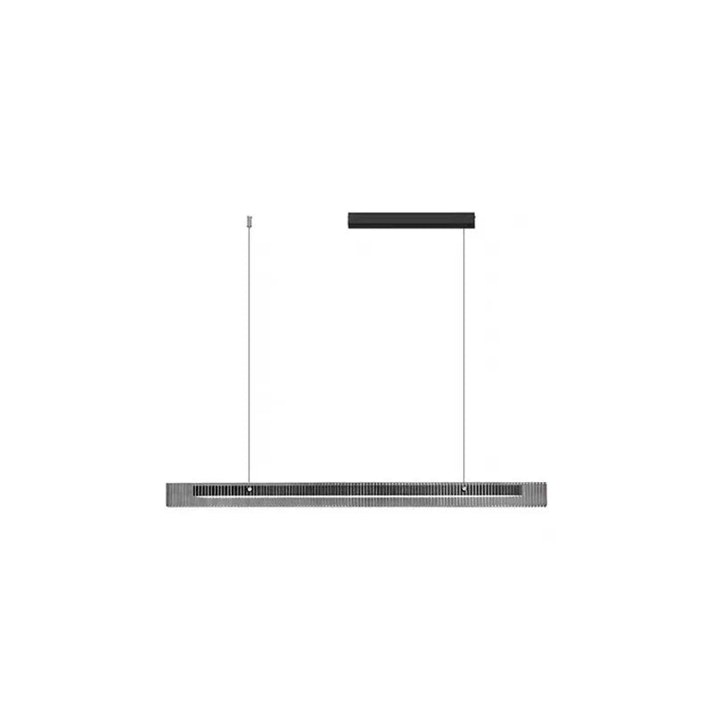 Modern Minimalist Restaurant Chandelier, Dimple Geometric Word, Island Table, High-end Glass, Nordic Light Luxury Bar, Bar Light - vue 7 sur 9