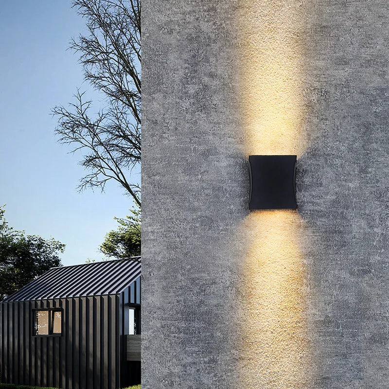 Éclairage mural extérieur LED lumières escalier entrée balcon maison jardin porche terrasse étanche applique porte phare - vue 3 sur 7