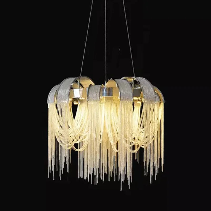lustre moderne léger créatif pour espaces contemporains - vue 5 sur 12