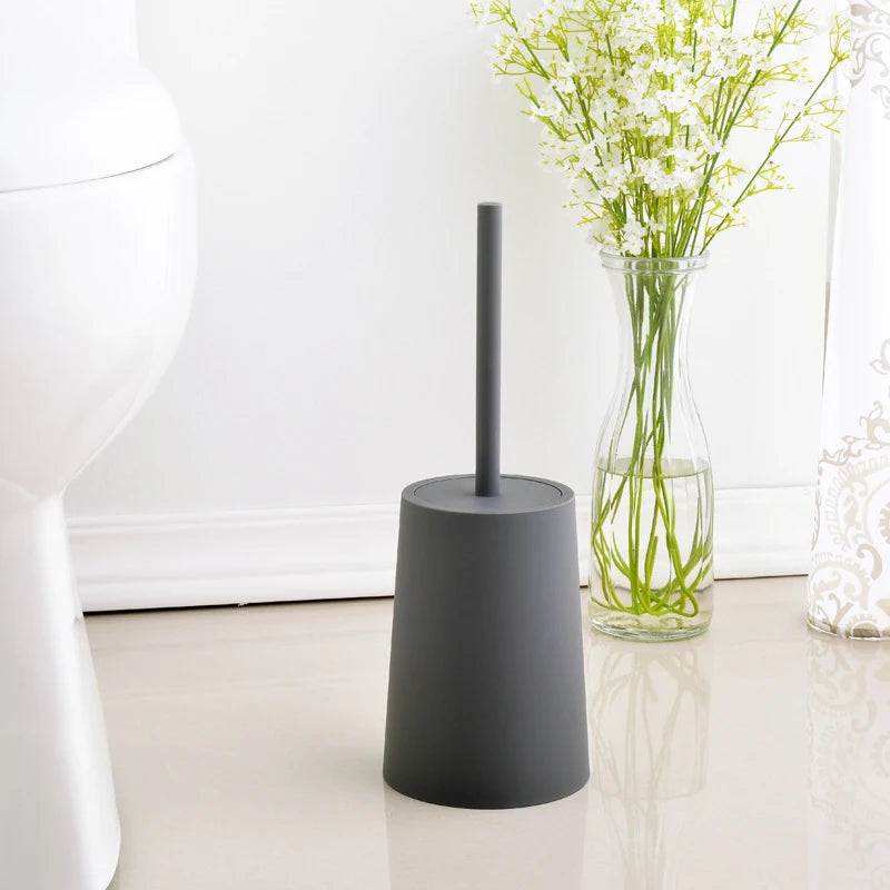 brosse de toilette moderne avec couvercle et design élégant