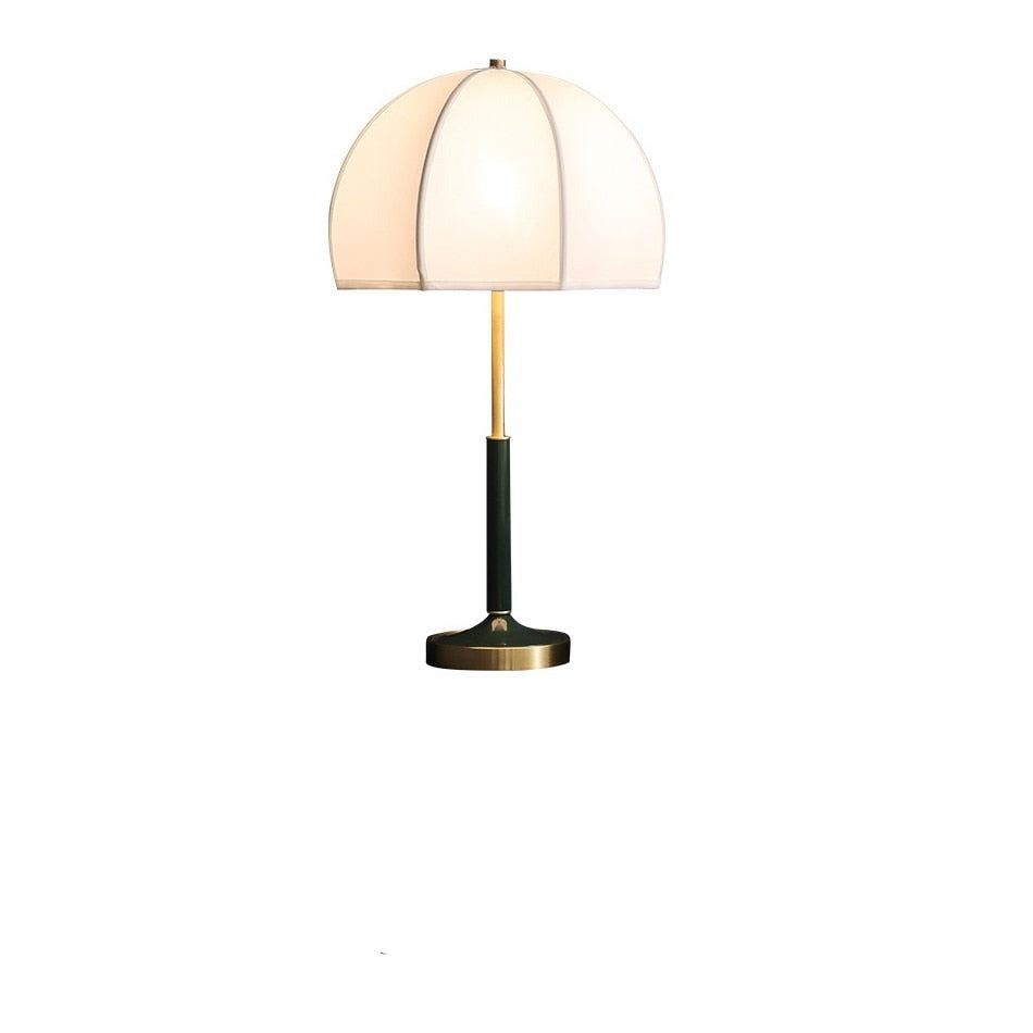 Lampe à poser rétro LED abat-jour rond American - vue 4 sur 6