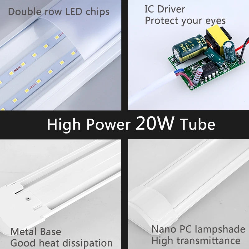 tube lumineux led pour éclairage intérieur polyvalent et moderne - vue 6 sur 14