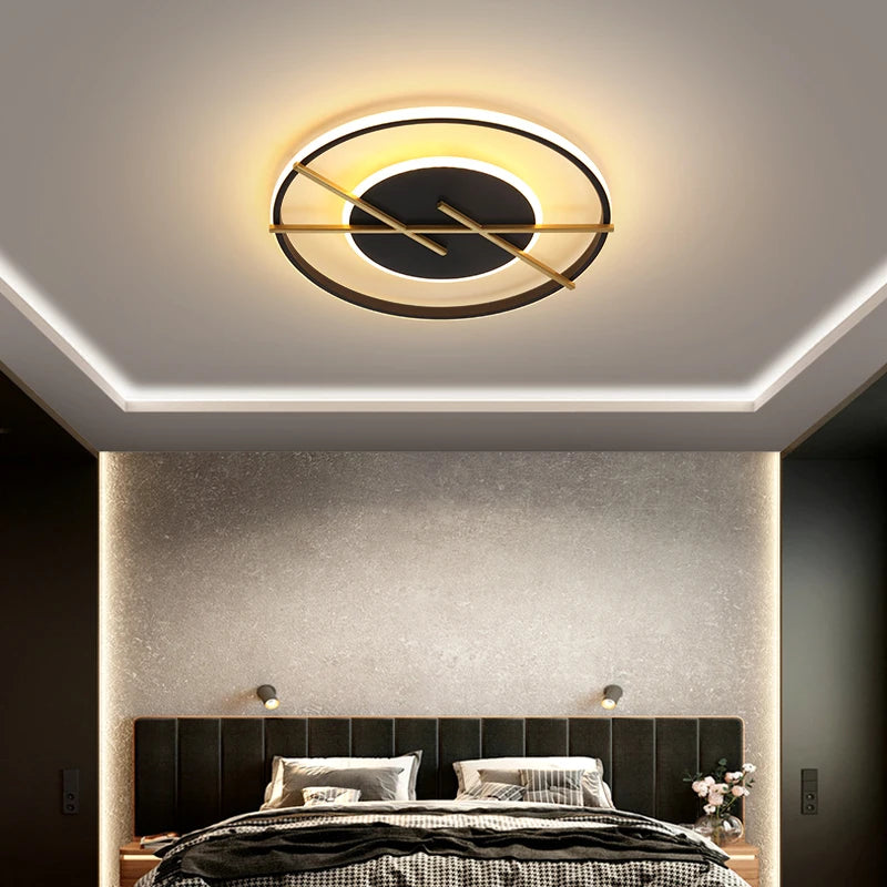 plafonnier led rond moderne pour décoration intérieure lumineuse - vue 5 sur 10