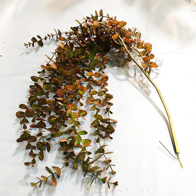 plantes artificielles en rotin d'eucalyptus pour décoration murale et extérieure - vue 8 sur 8