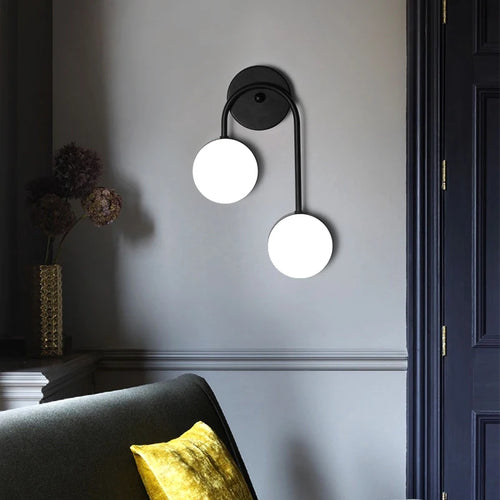 applique murale style nordique en cuivre doré éclairage commercial led tamisée